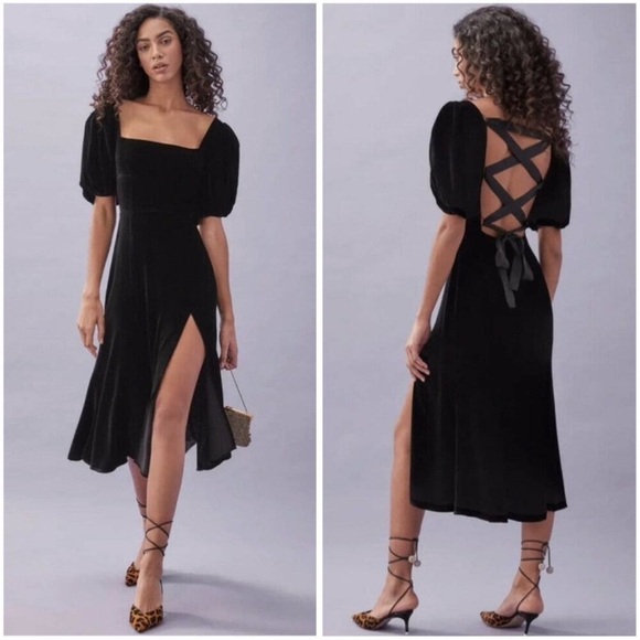 Reformation Dresses & Skirts - Reformation Jocelyn Velvet Midi Dress